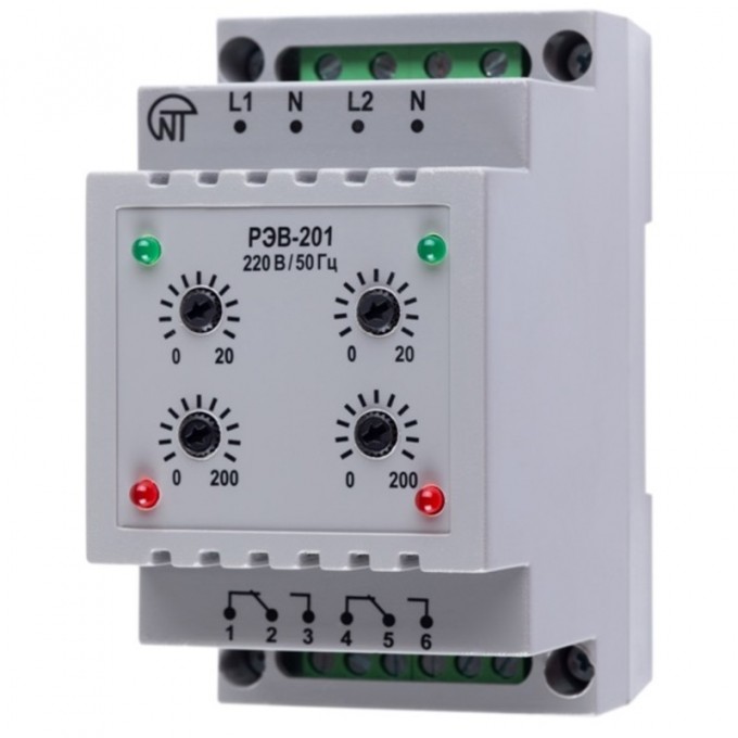 Двухканальное реле времени NOVATEK РЭВ-201 8564